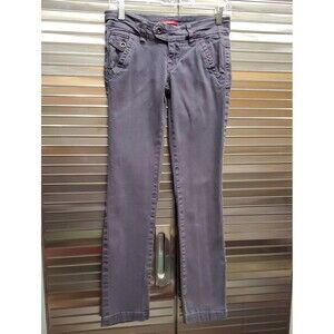 Unionbay Gray Metal Snap-Button Detail Y2K Retro Early 2000's